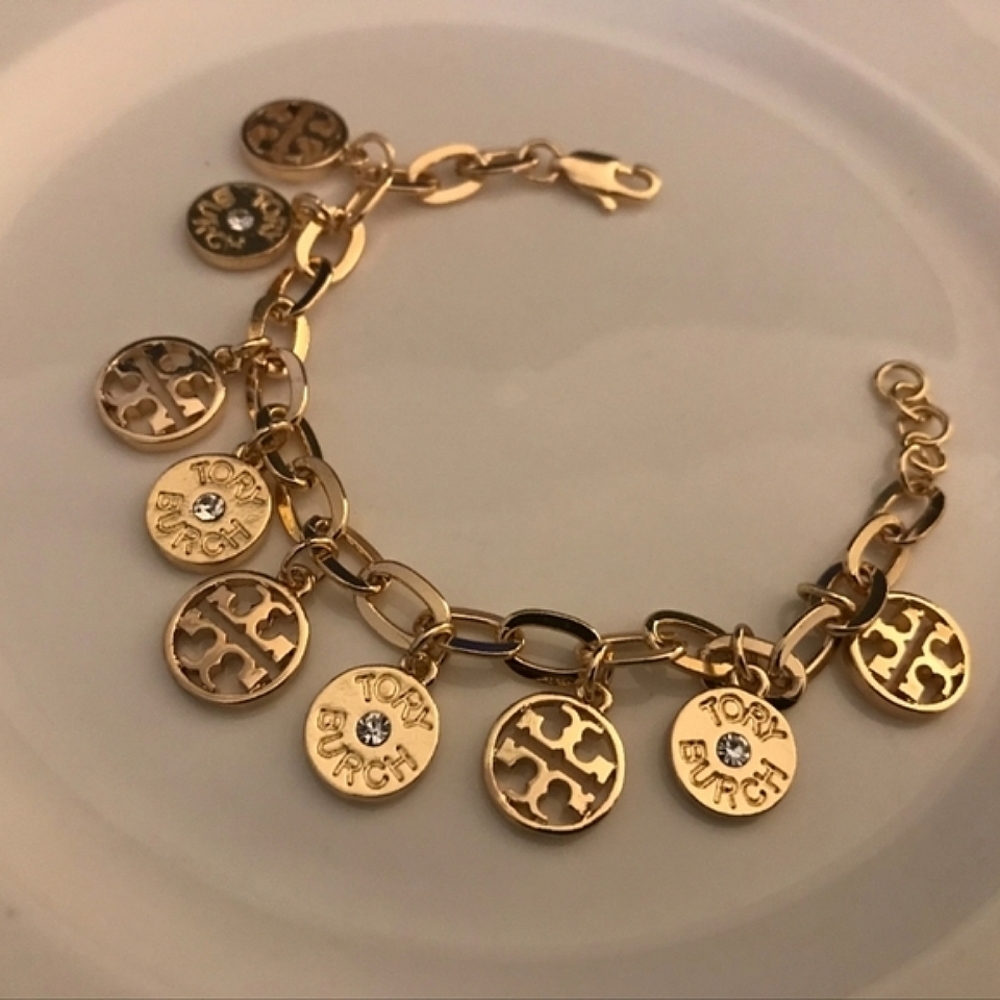 Tory Burch Gold Vintage Charm Bracelet